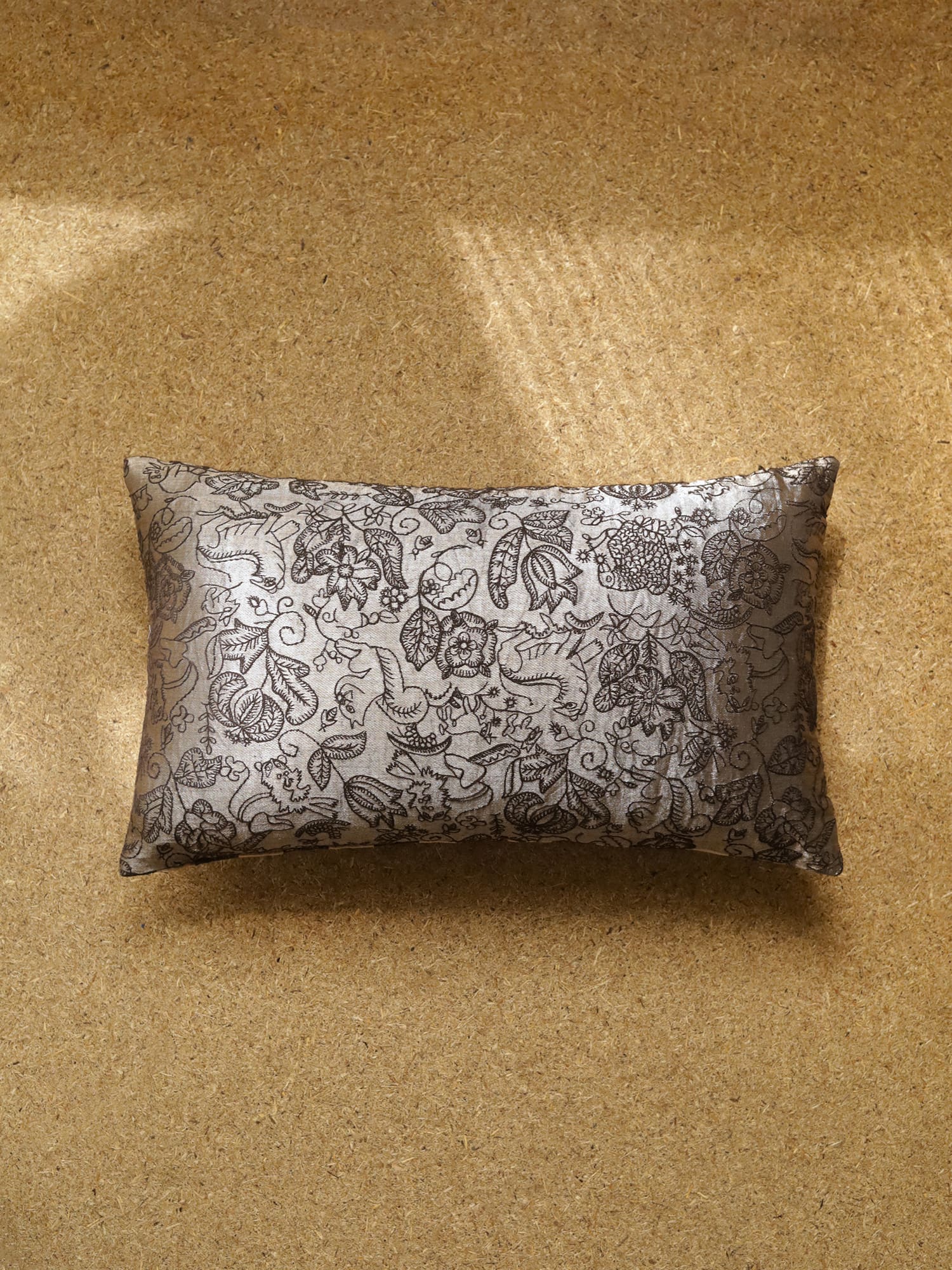 Folklore Black Cushion Cover