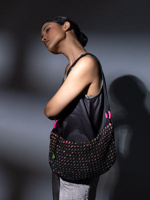 Rika Black Shoulder Bag