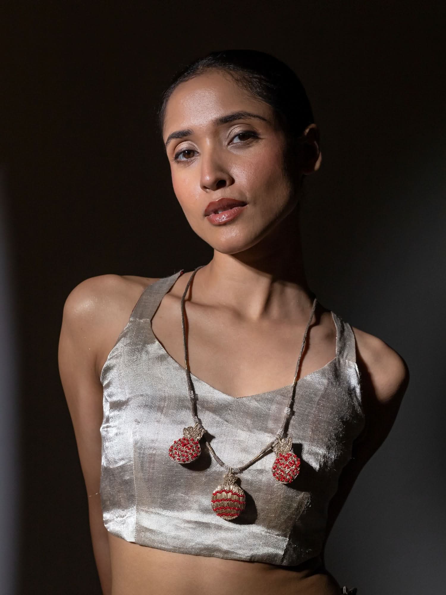 Wiona Red Gold Necklace