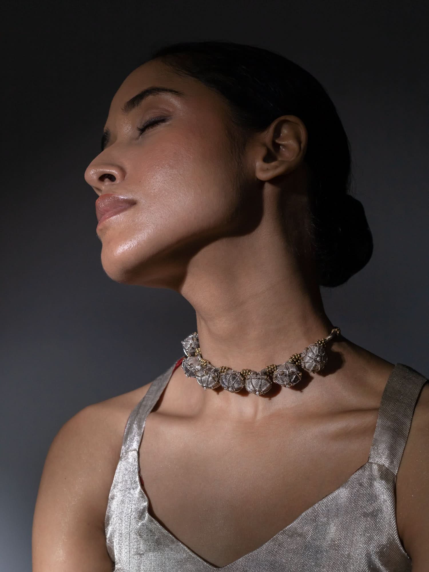 Amiya Metallic  Choker