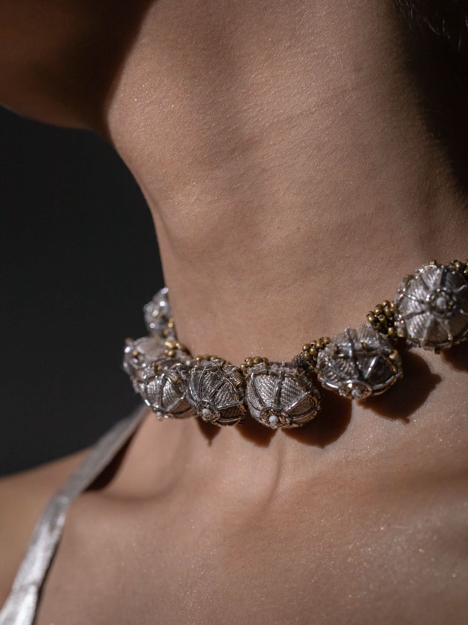 Amiya Metallic  Choker