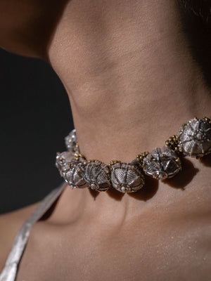 Amiya Metallic  Choker
