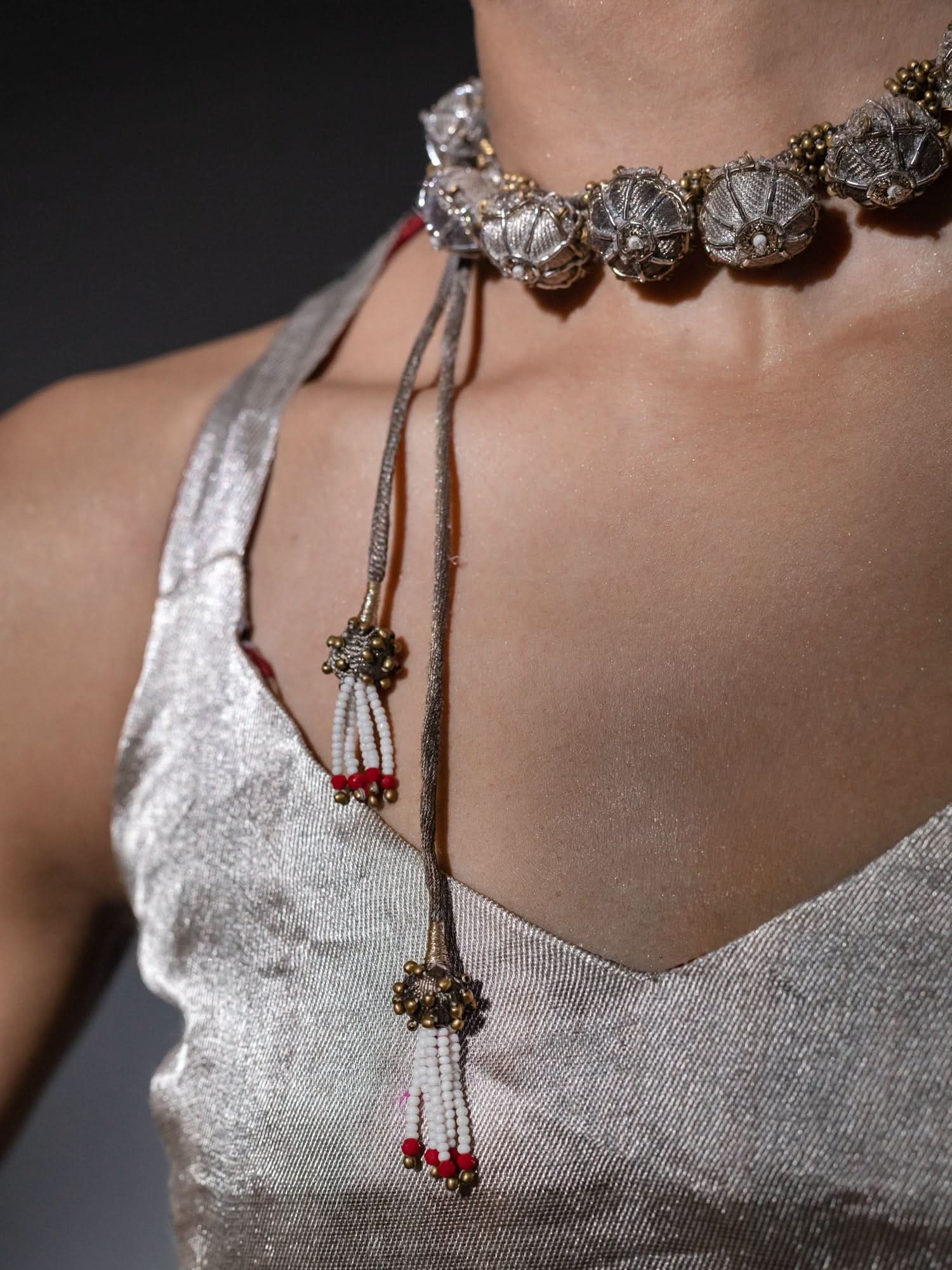 Amiya Metallic  Choker