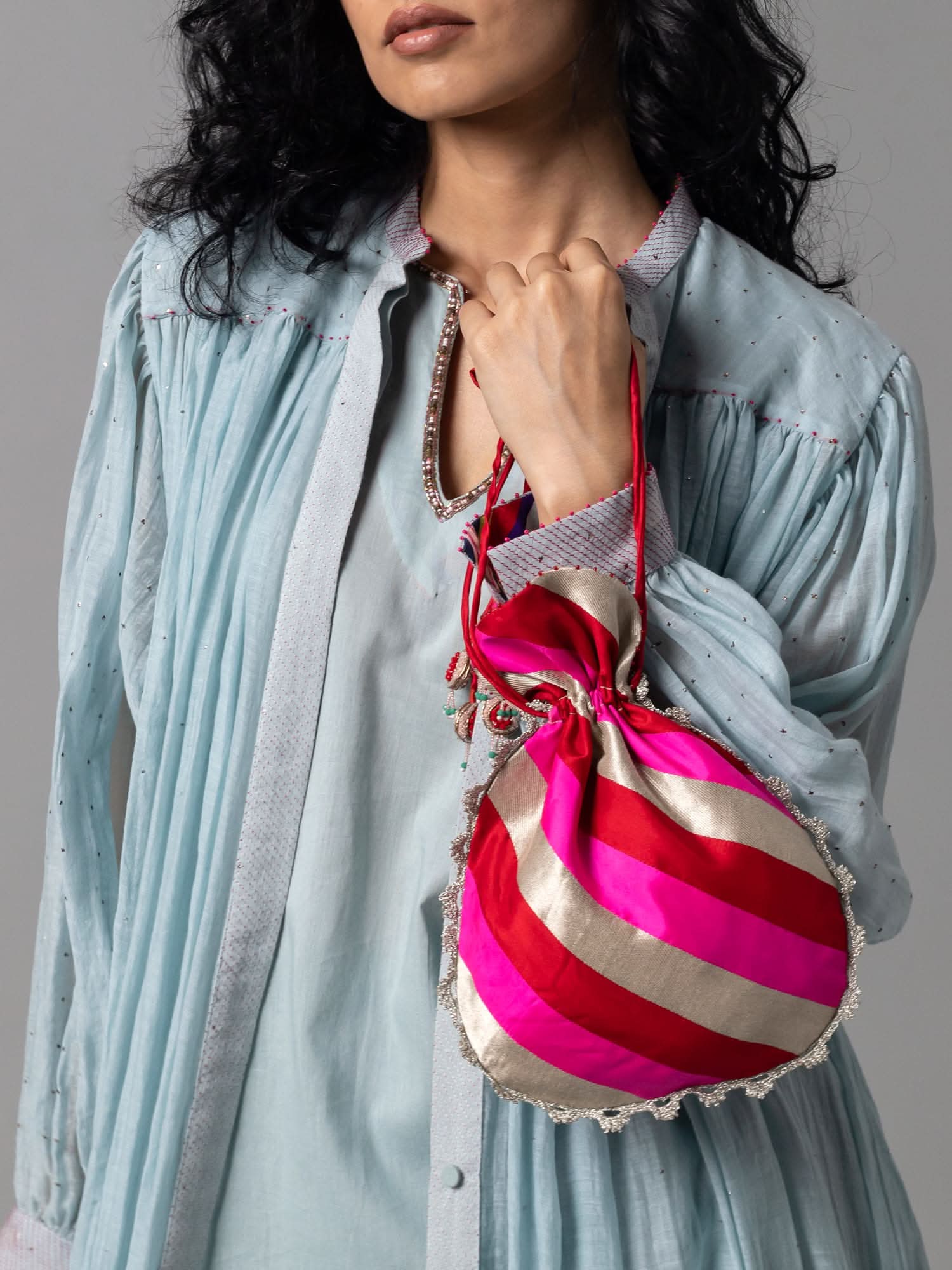 Kawee Pink Potli Bag