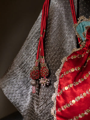 Opa Red Potli Bag