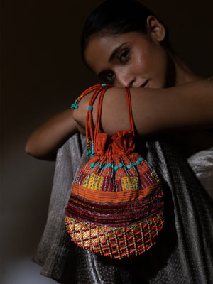 Ngawang Coral Potli Bag