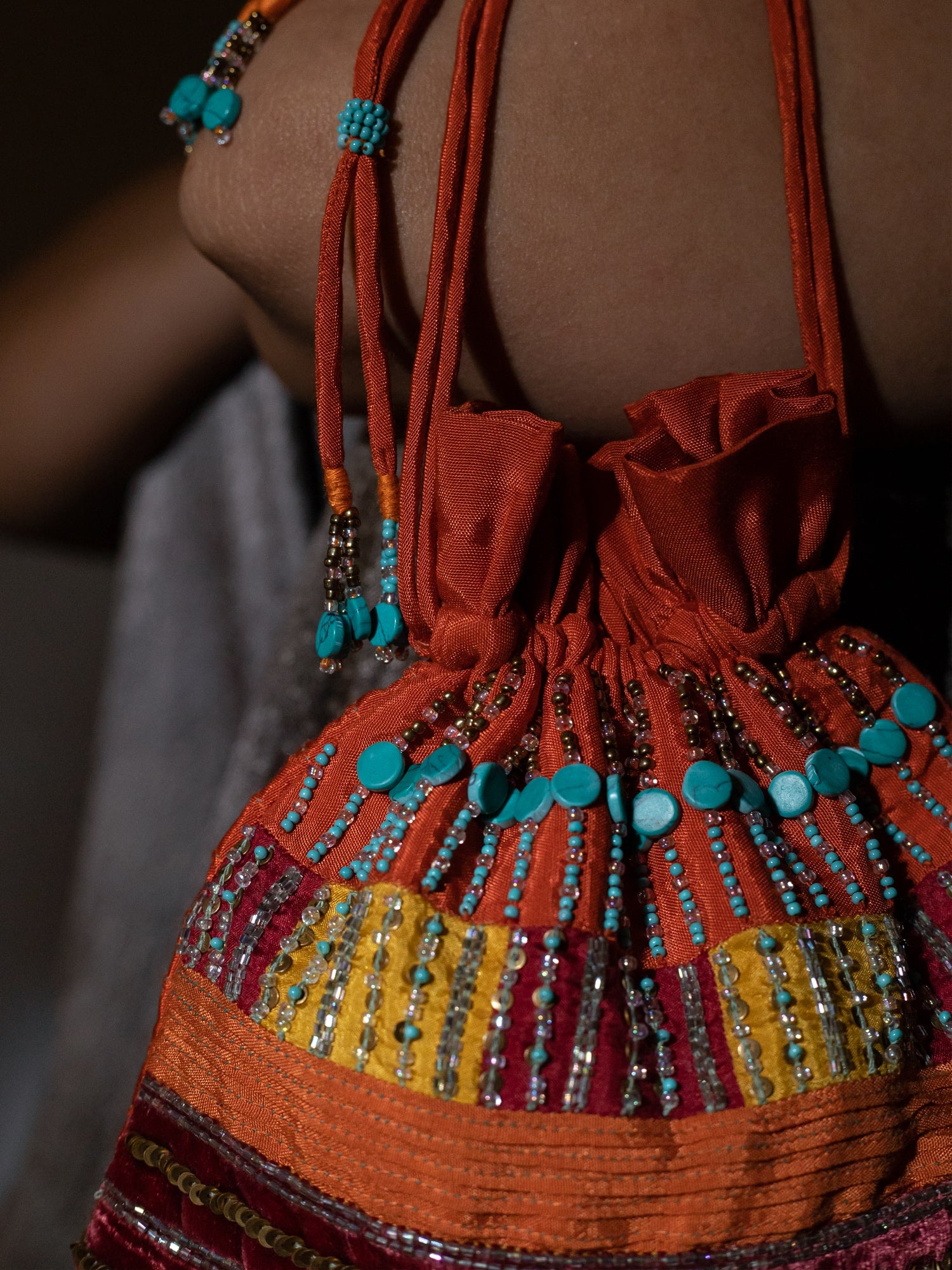 Ngawang Coral Potli Bag