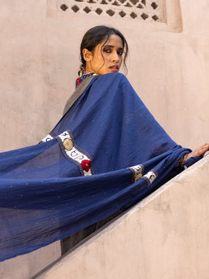 Nilrang Indigo Saree