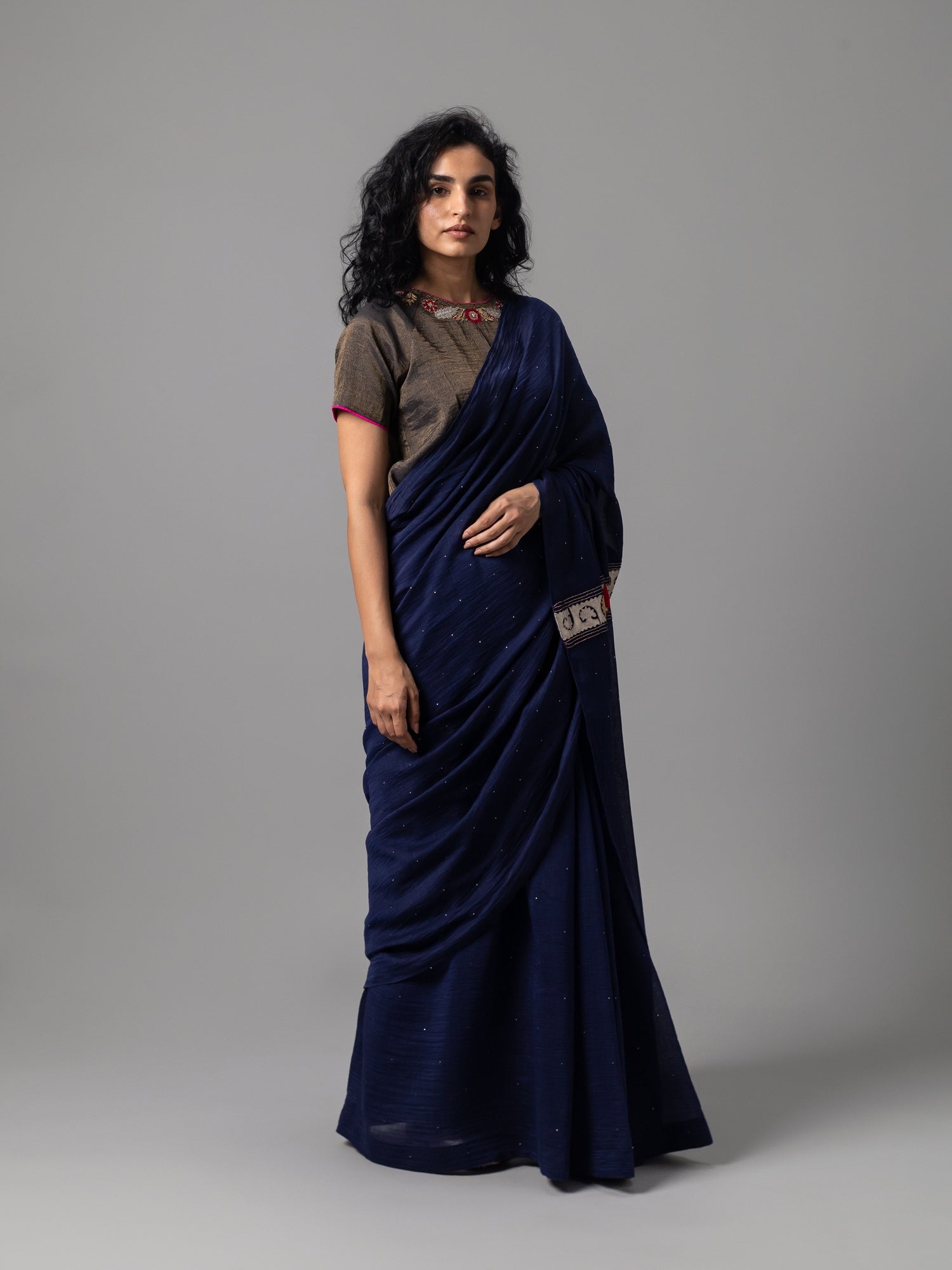 Nilrang Indigo Saree