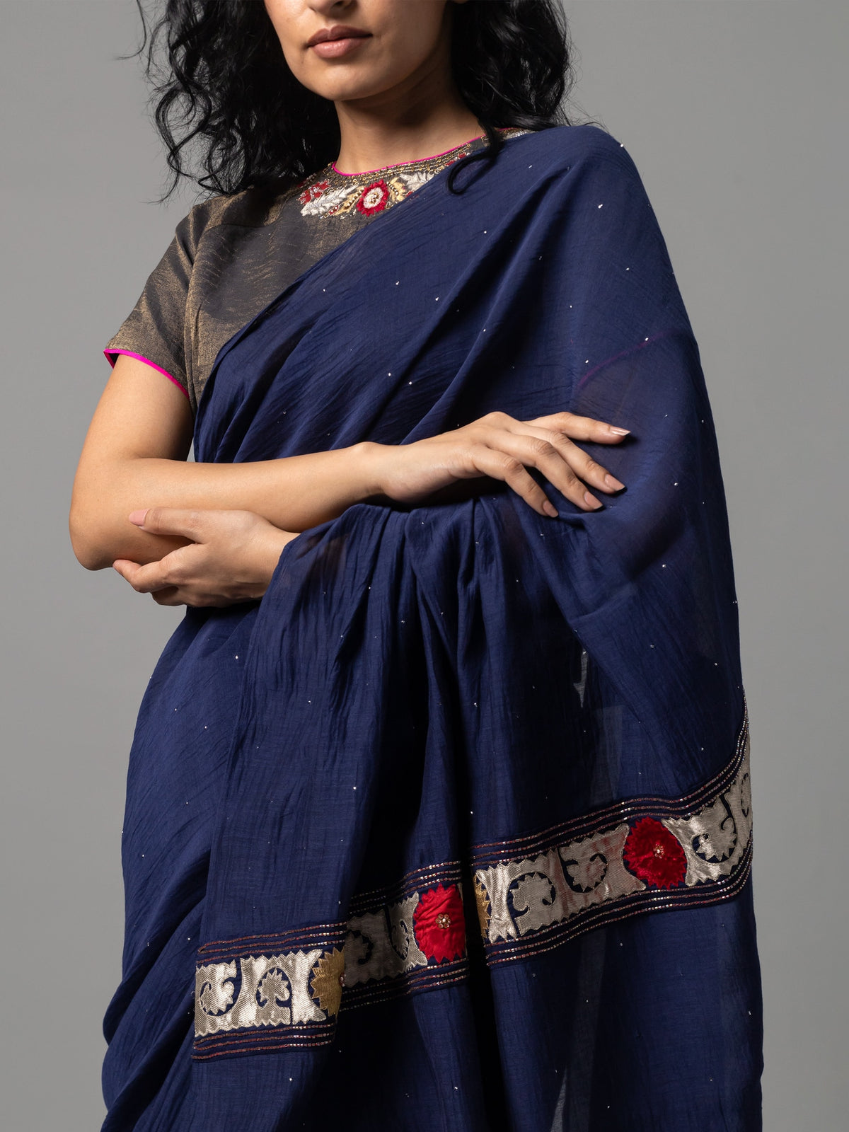 Nilrang Indigo Saree