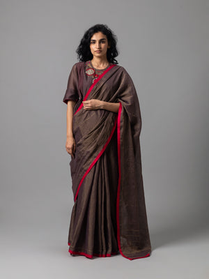 Jigarrang Brown Saree