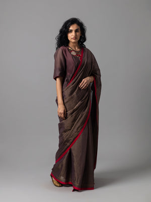 Jigarrang Brown Saree
