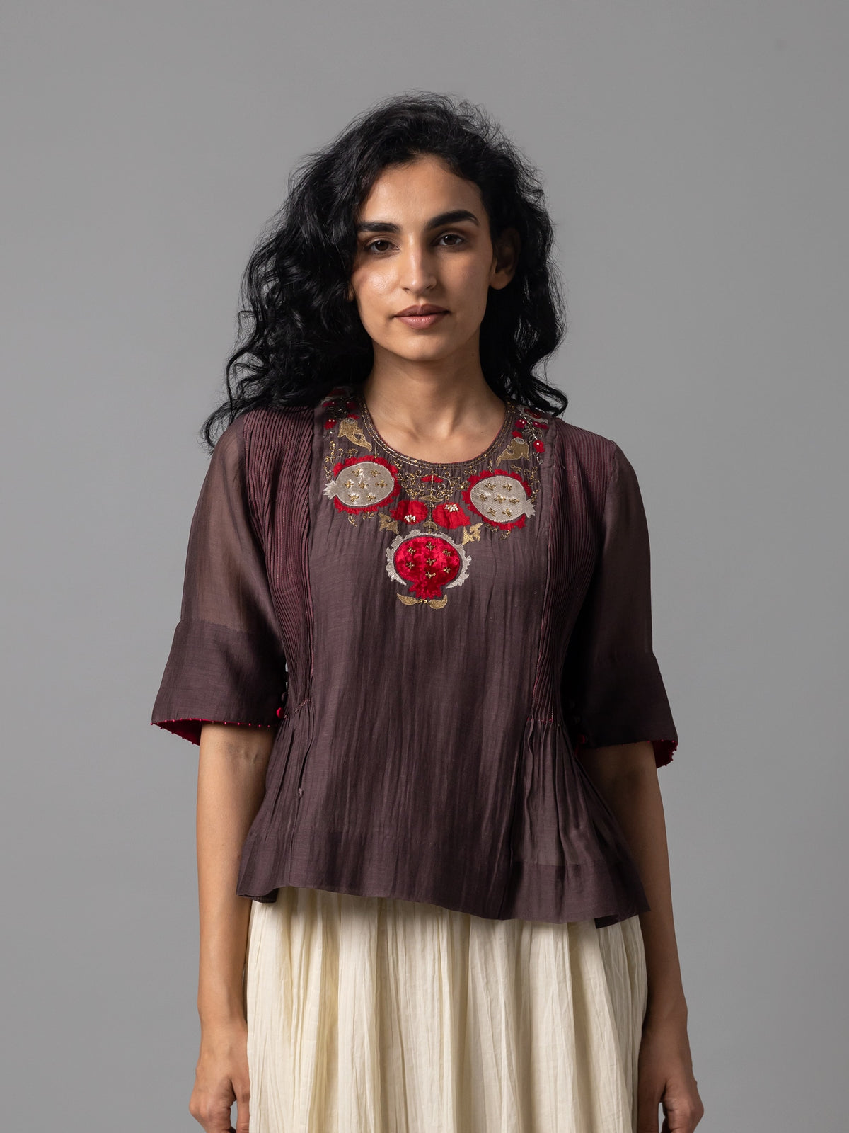 Gulduzi Brown Blouse