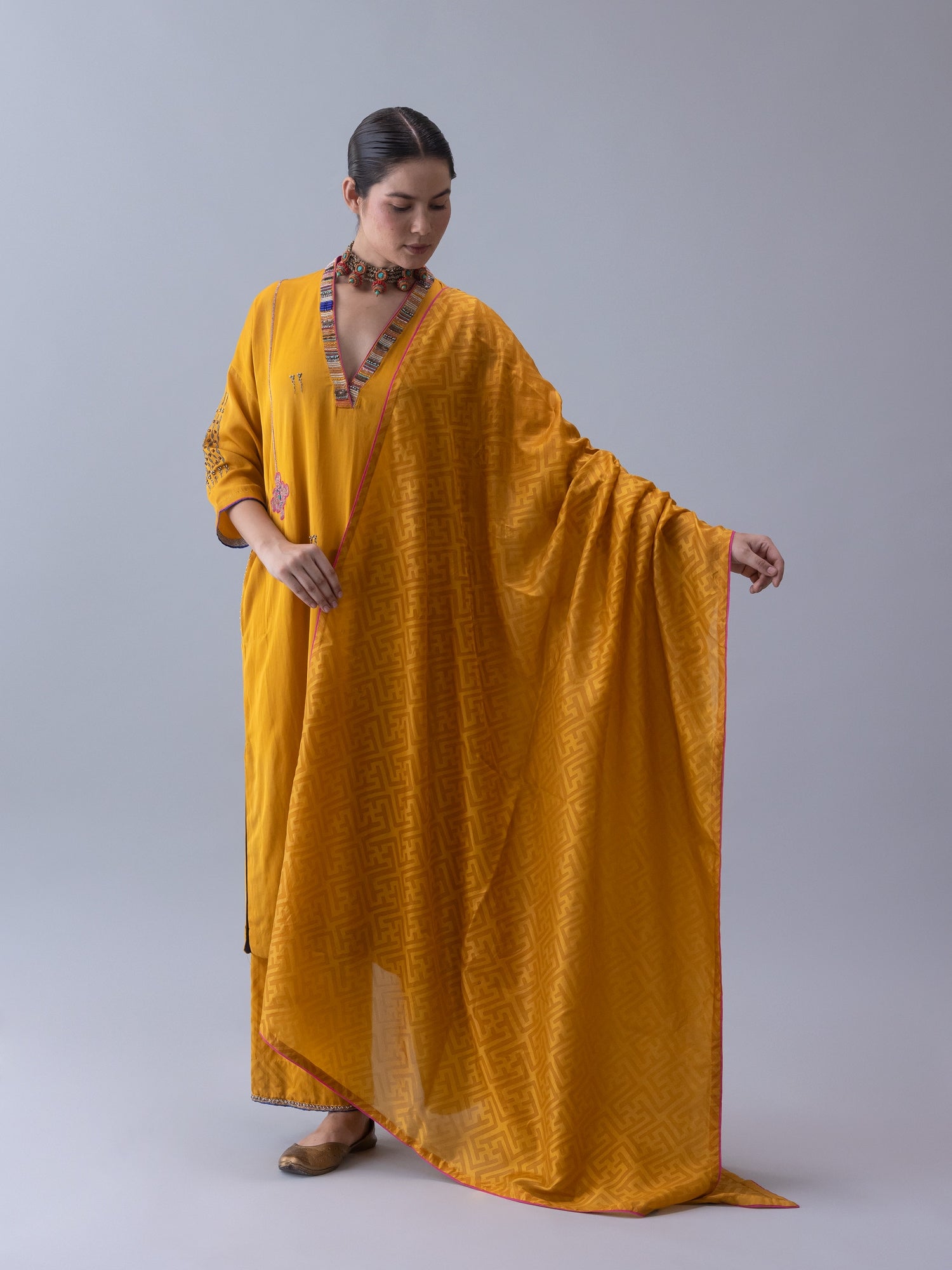 Joma Yellow Kaftan