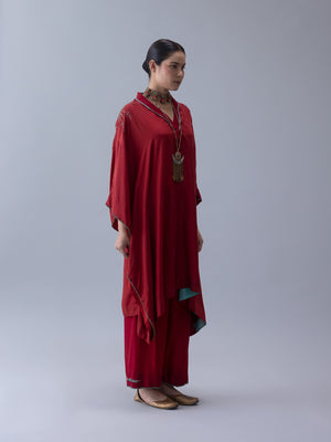 Tshog Deep Red Kaftan