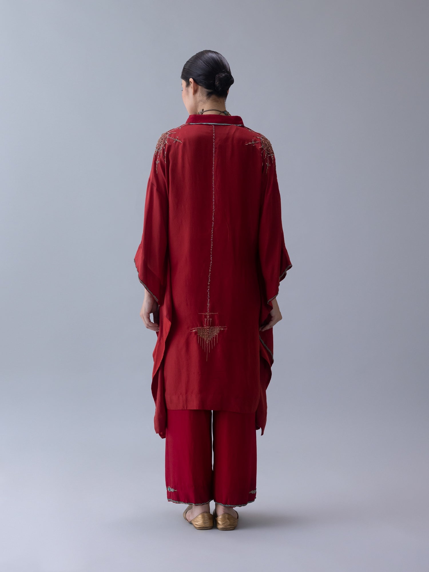 Tshog Deep Red Kaftan