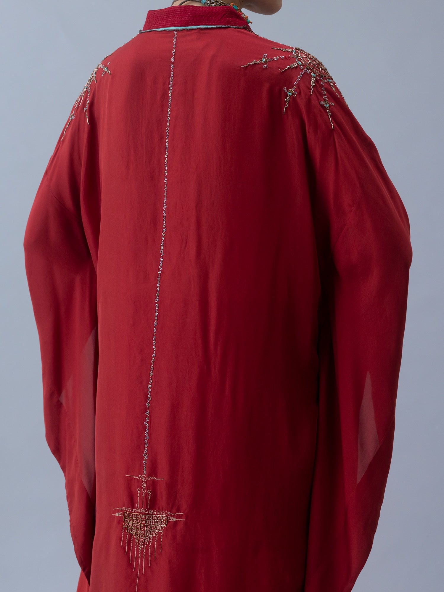Tshog Deep Red Kaftan