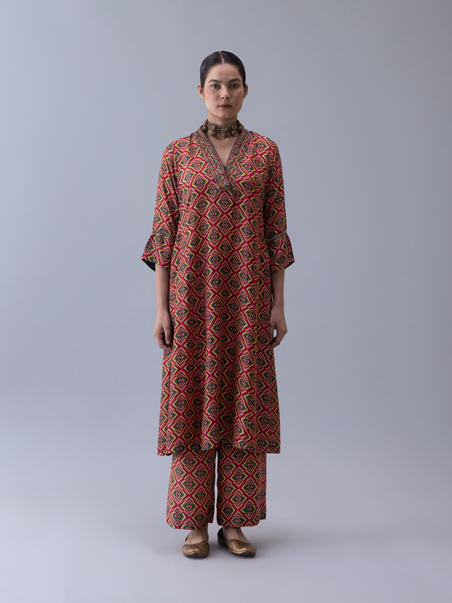 Khamtie Multi Kurta