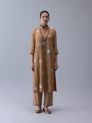 Qin Beige Kurta