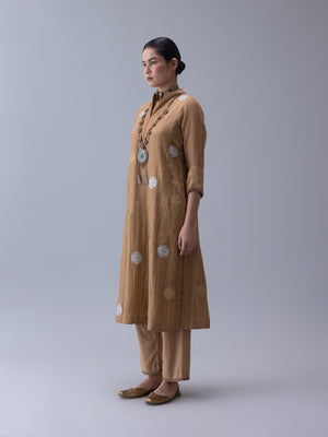 Qin Beige Kurta