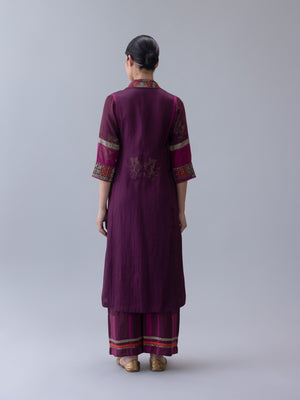 Utsang Wine Kurta