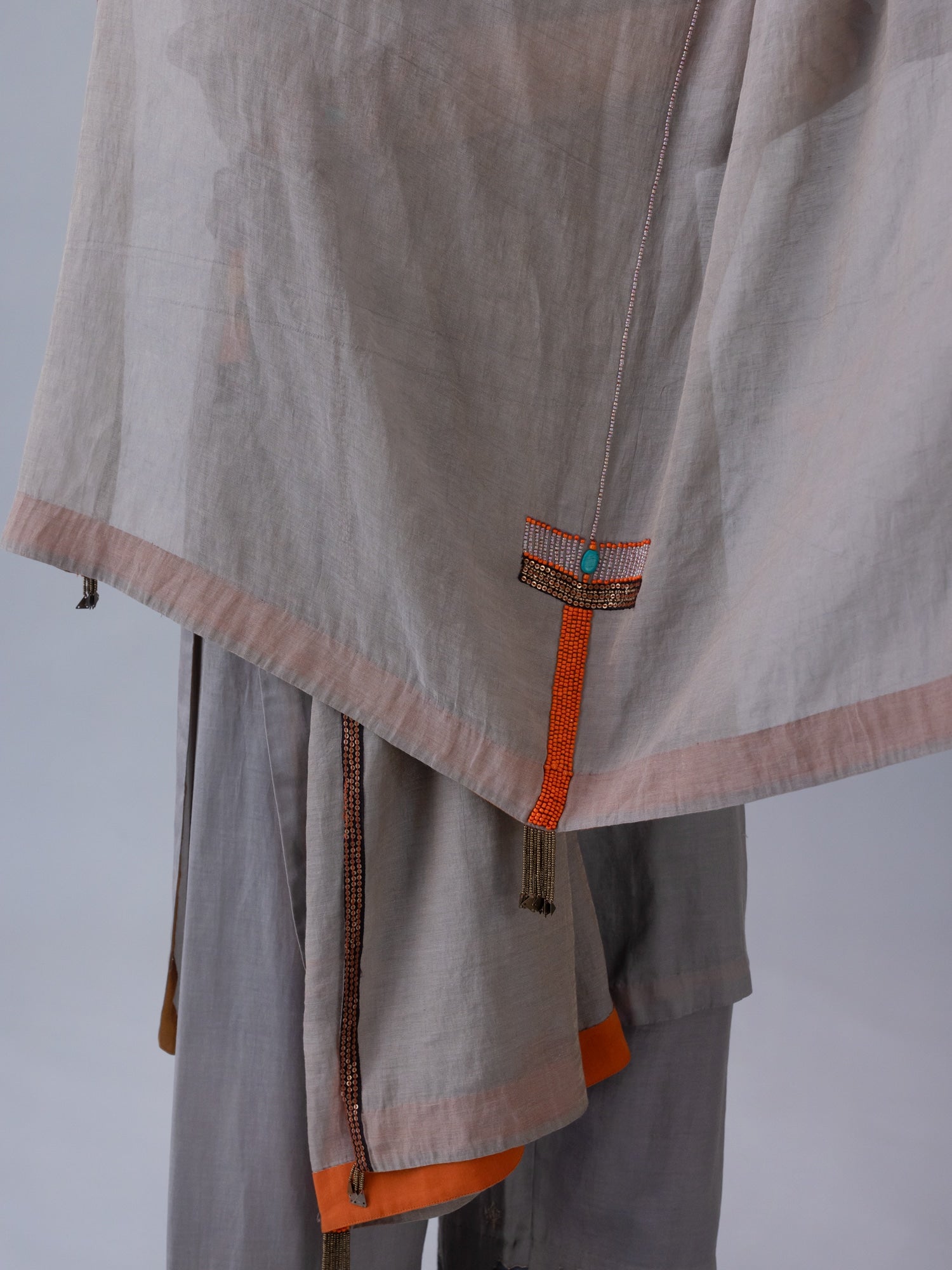 Gawa Grey Dupatta