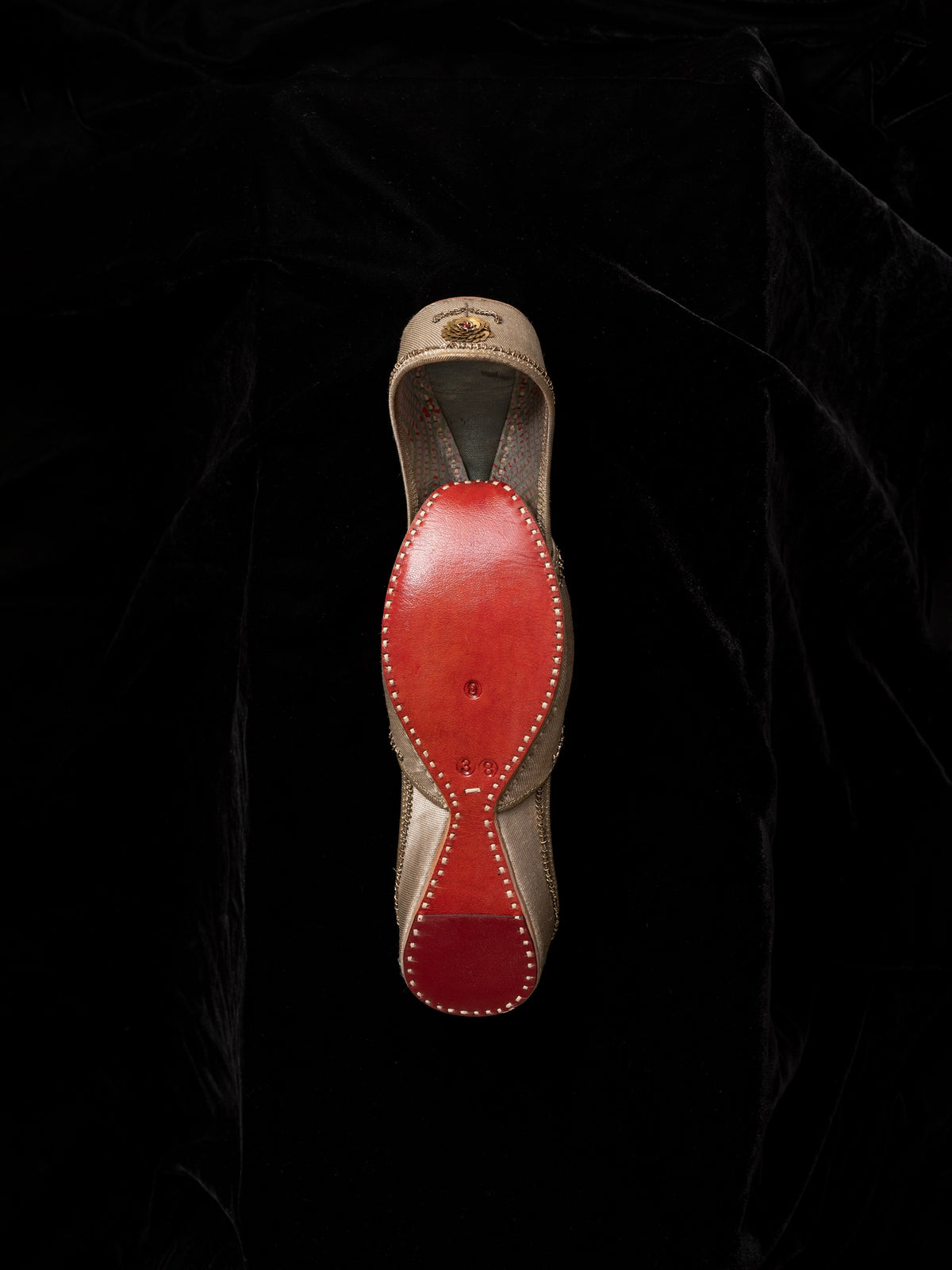 Vamila Silver Red Jutti