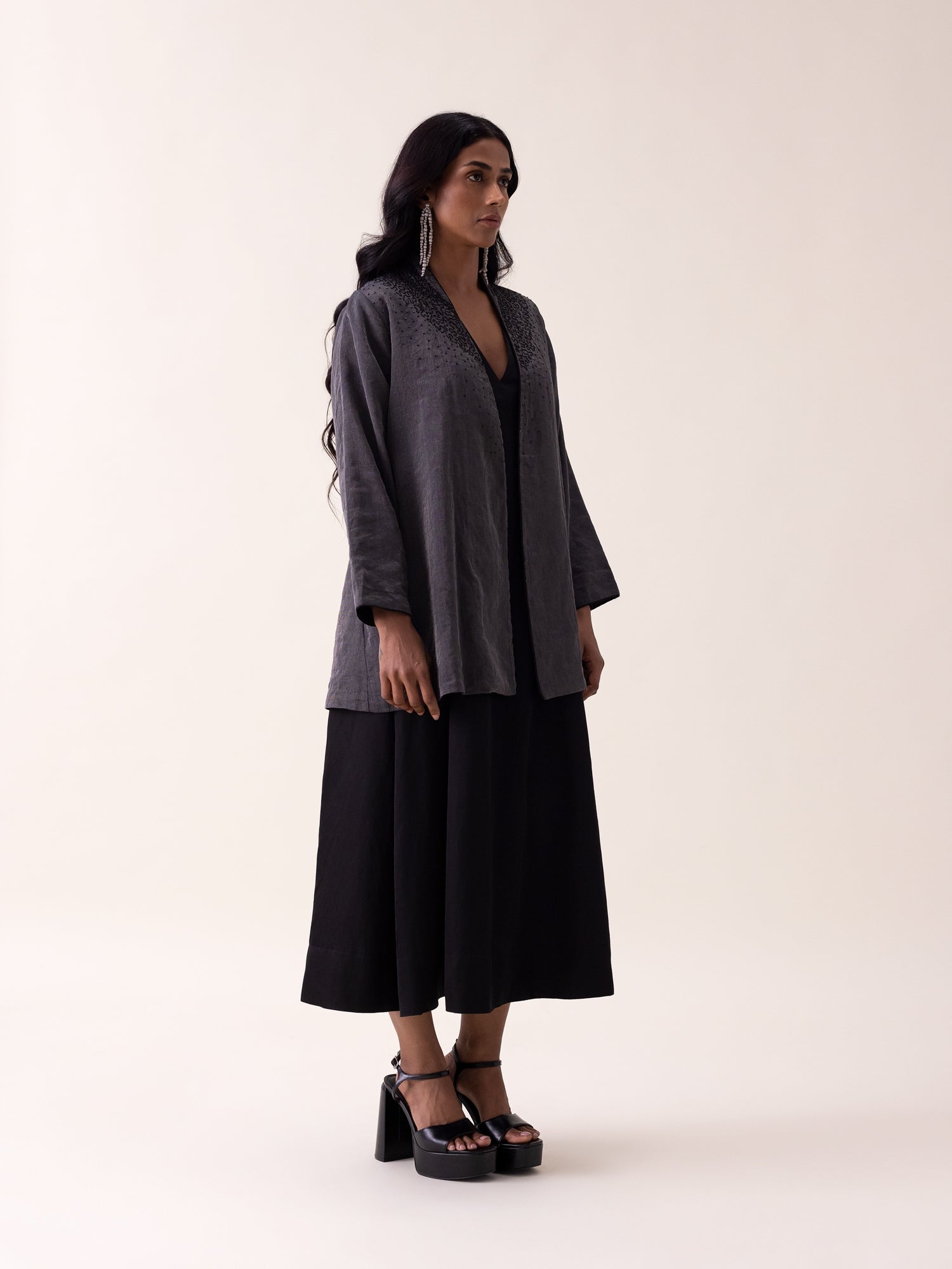 Jasper Charcoal Cape