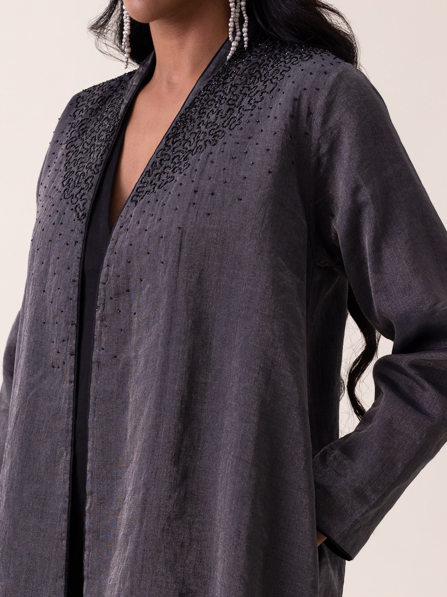 Jasper Charcoal Cape