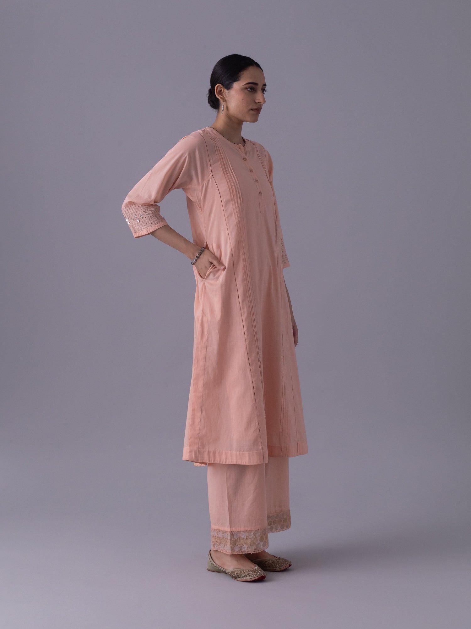 Sukoon Nude Kurta