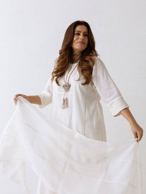 Tarab  Natural Kurta