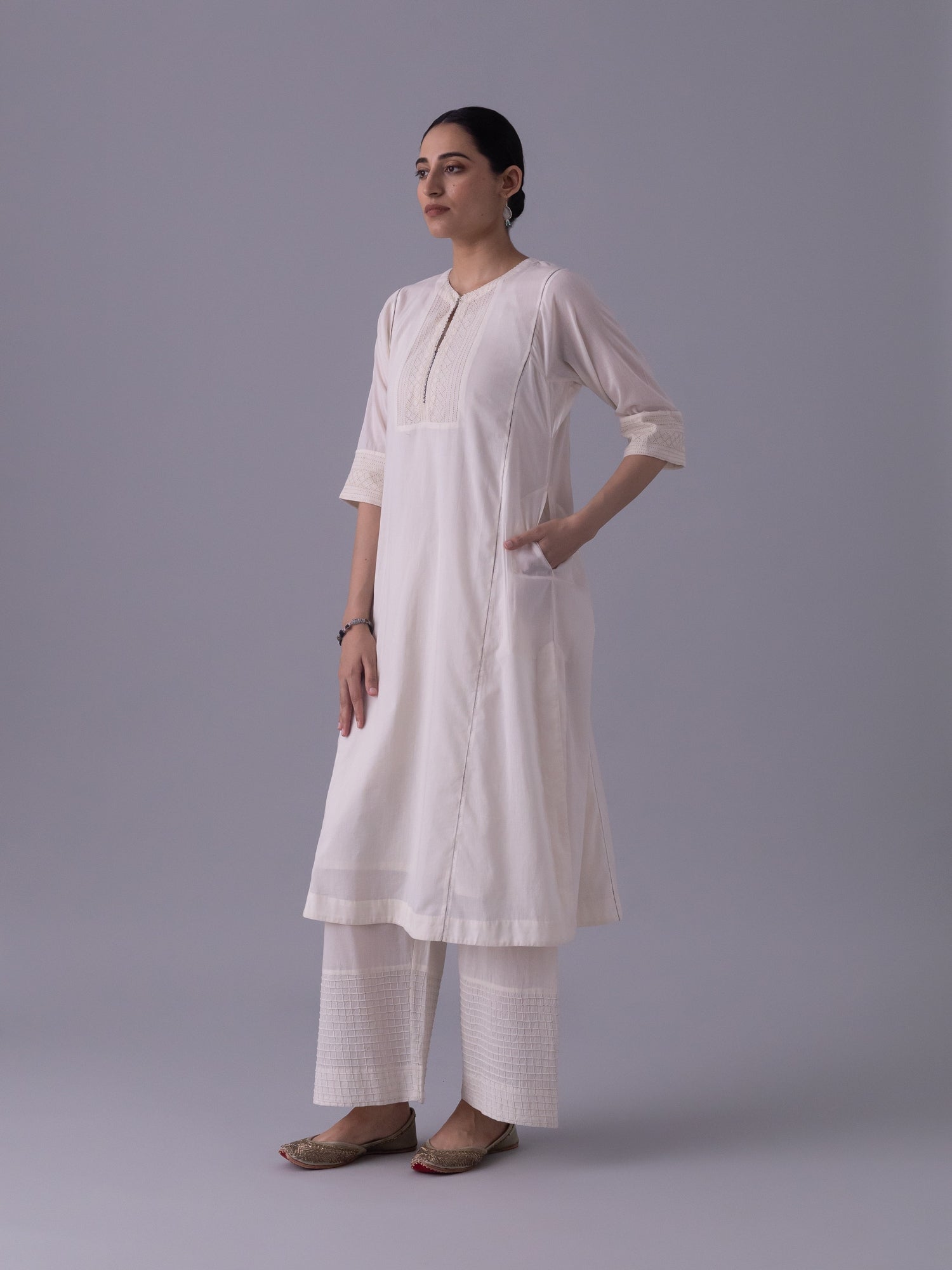Tarab  Natural Kurta