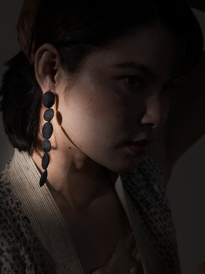 Fujimori Black Earrings
