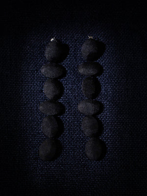 Fujimori Black Earrings