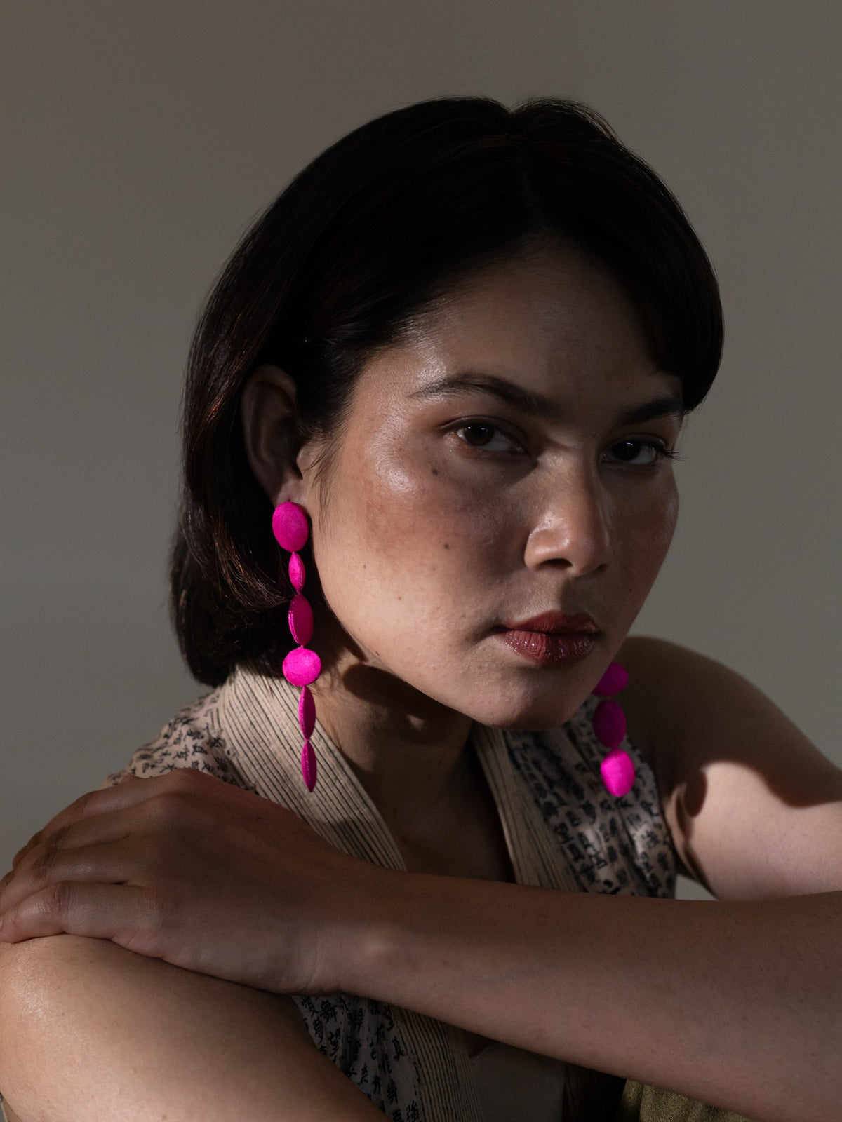Fujimori Hot Pink Earrings