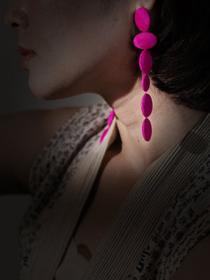 Fujimori Hot Pink Earrings