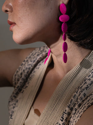 Fujimori Hot Pink Earrings