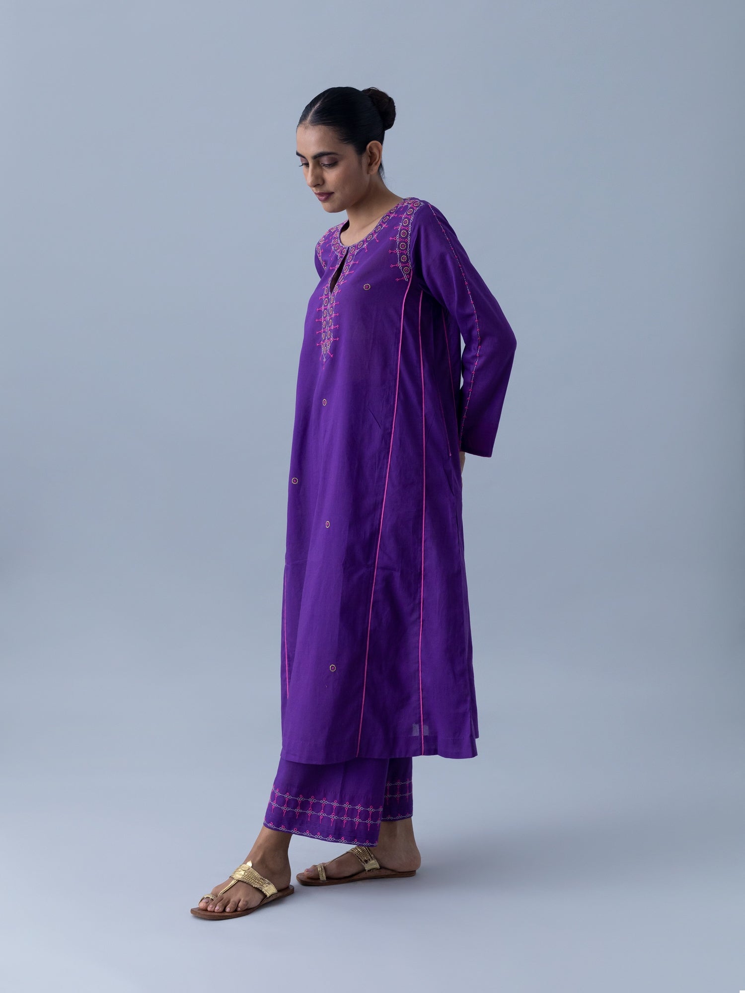 Mandira Purple Kurta