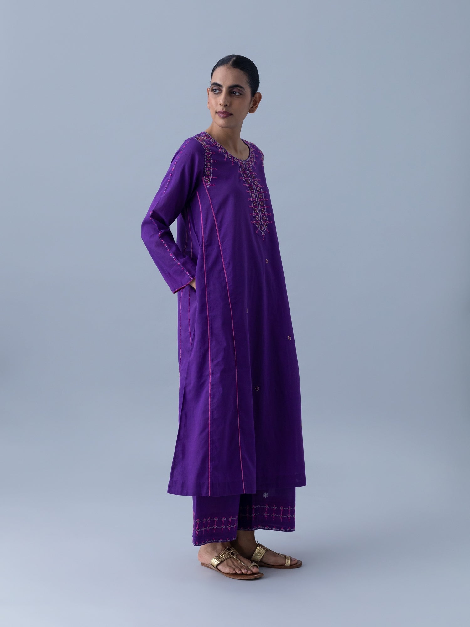 Mandira Purple Kurta