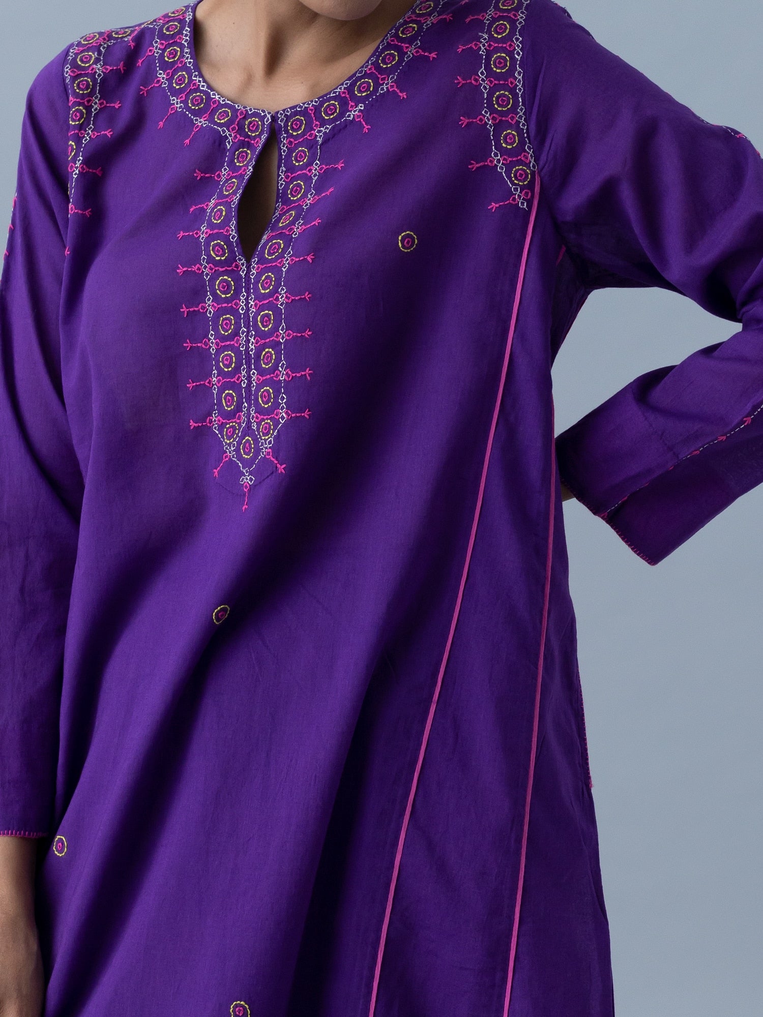 Mandira Purple Kurta