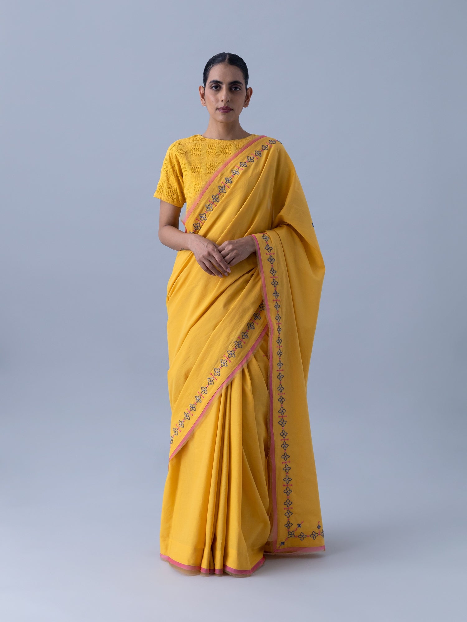 Neeti Yellow Saree