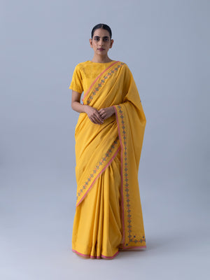 Neeti Yellow Saree