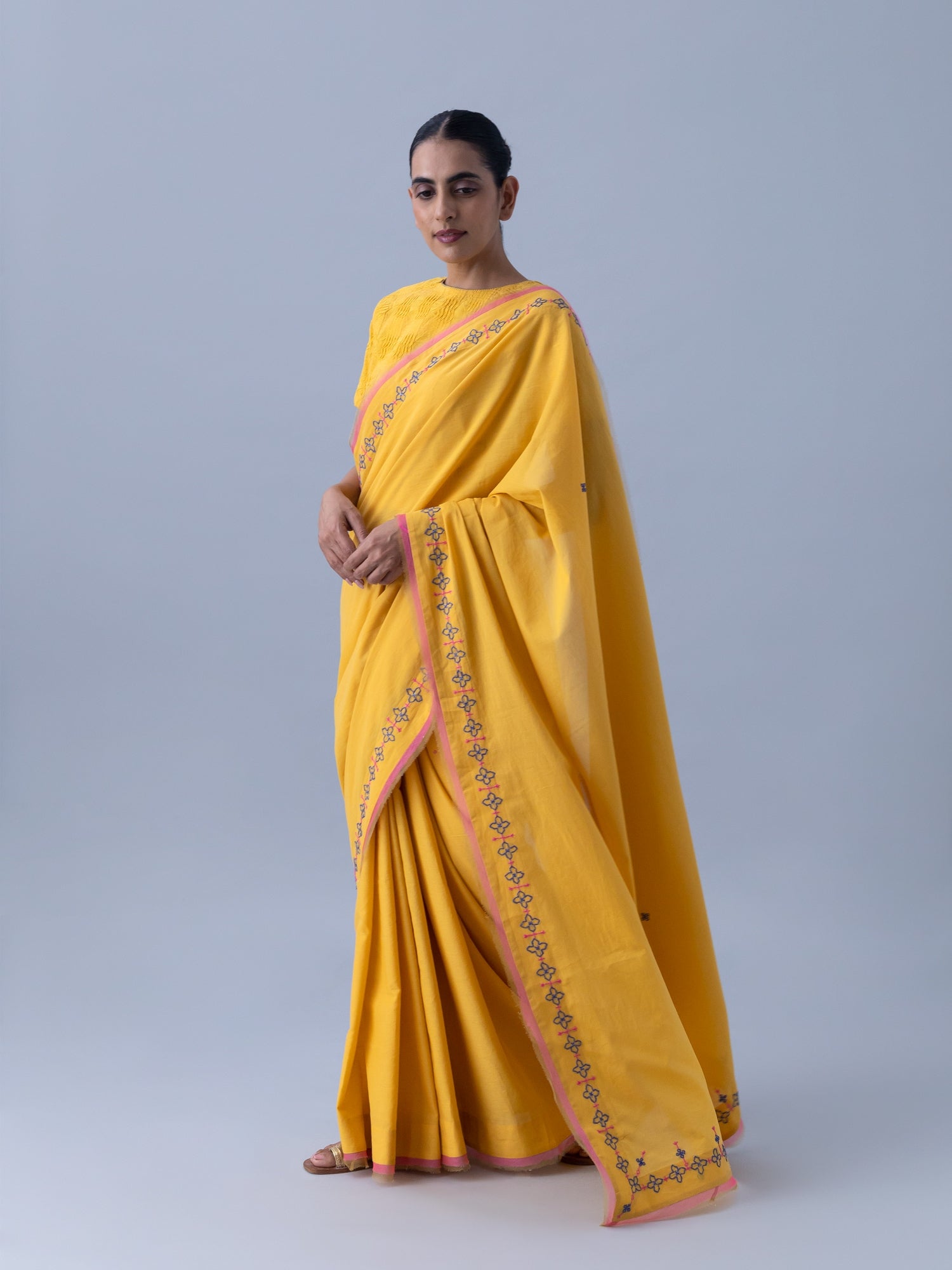 Neeti Yellow Saree