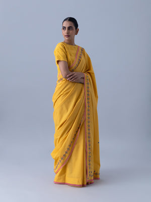 Neeti Yellow Saree