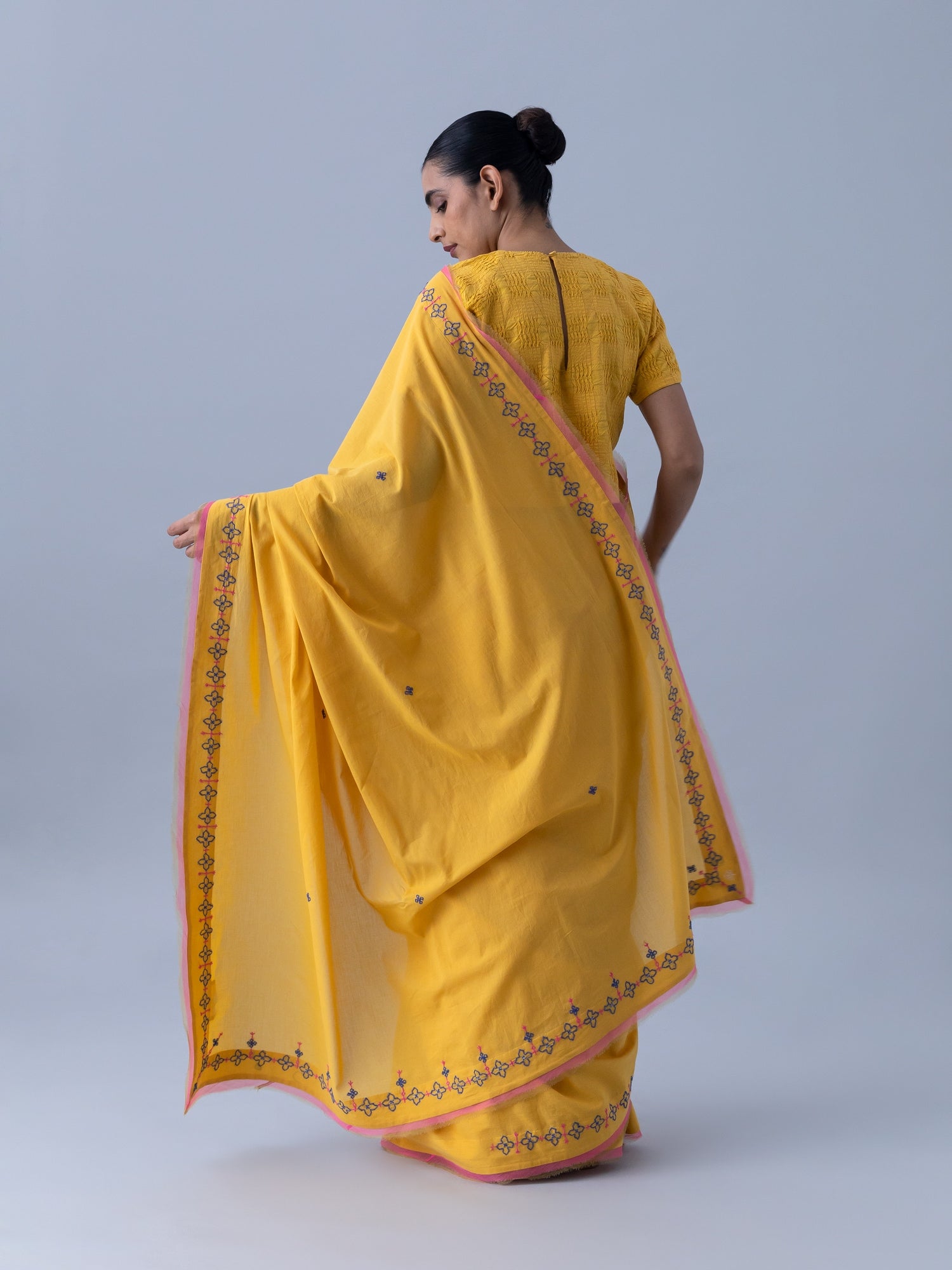 Neeti Yellow Saree
