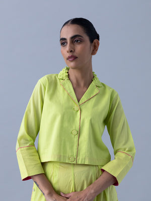 Gopura Neon Green Blouse