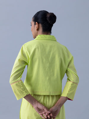 Gopura Neon Green Blouse