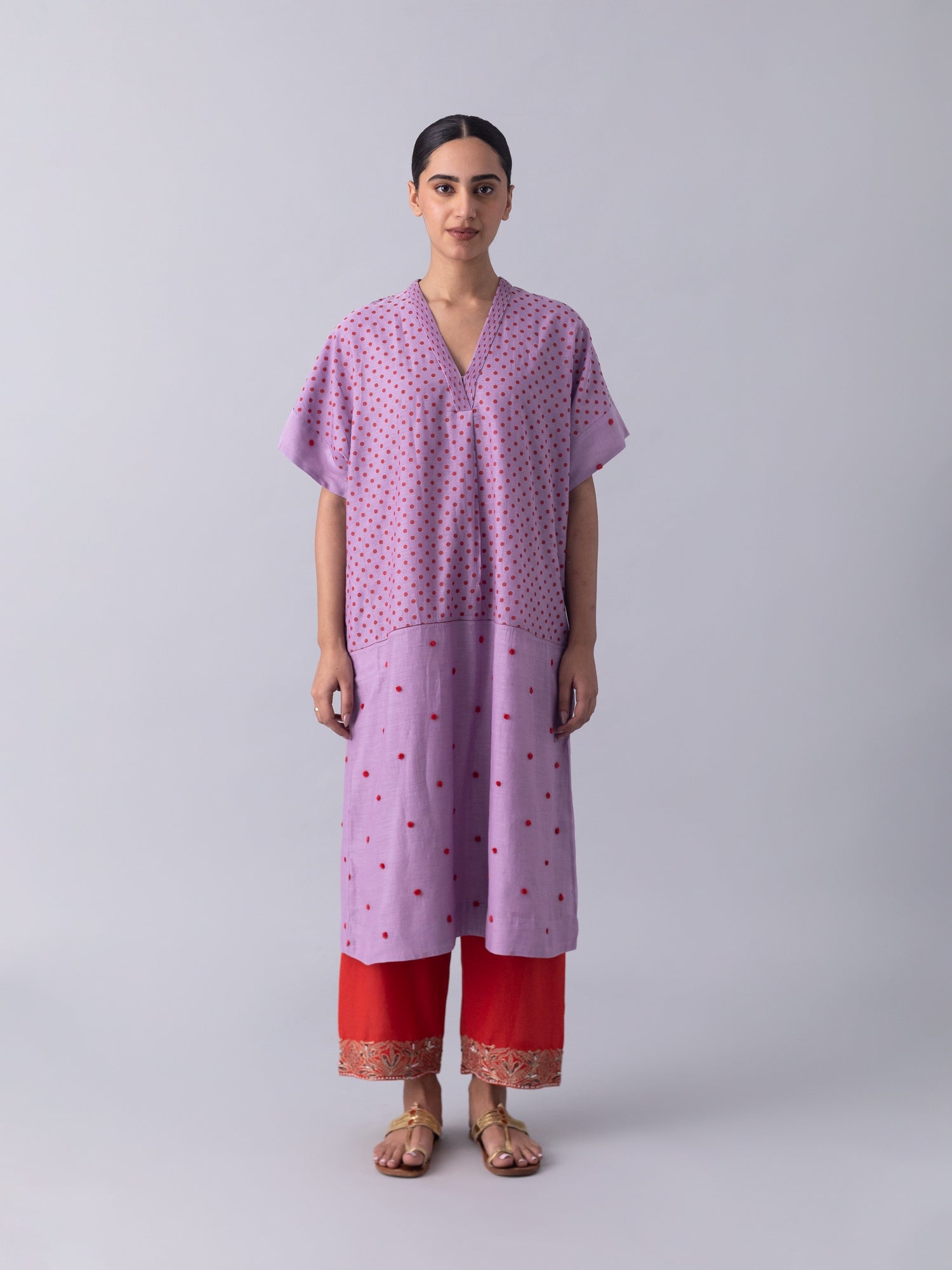 Nadiad Purple Kaftan