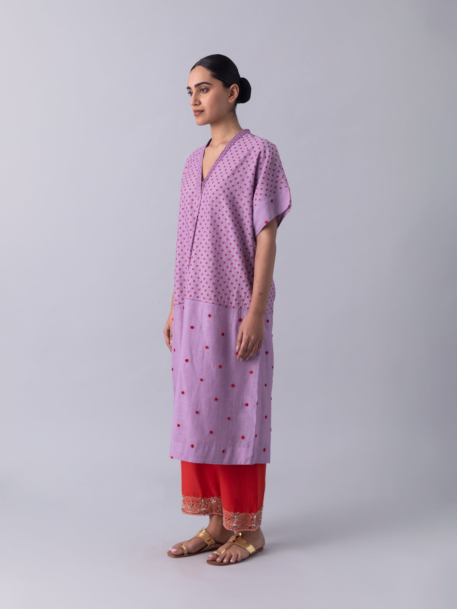 Nadiad Purple Kaftan