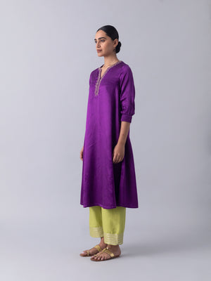 Kaner Purple Kurta